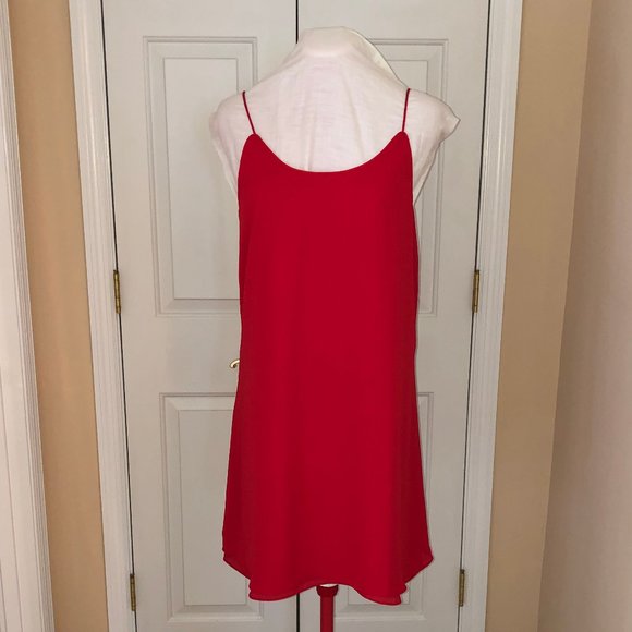 Francesca's Collections Dresses & Skirts - Red Swing spaghetti strap summer swing  dress NWT